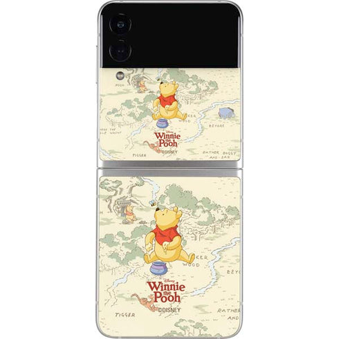 Disney Winnie the Pooh Hundred Acre Wood Galaxy Z Flip3 5G Skin